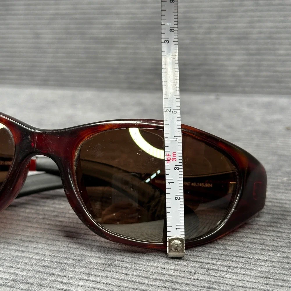 Maui Jim Volcano MJ-142-10 Tortoise Wrap Y2k Sunglasses Made in Japan Polarized